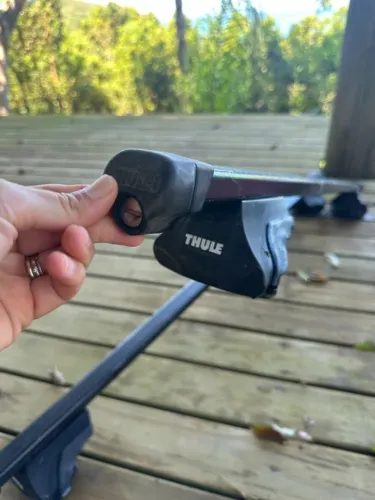 Rack Travessas Em Aço Thule 135cm Preto