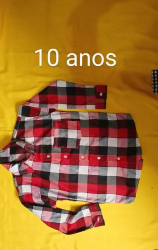 Camisa xadrez infantis