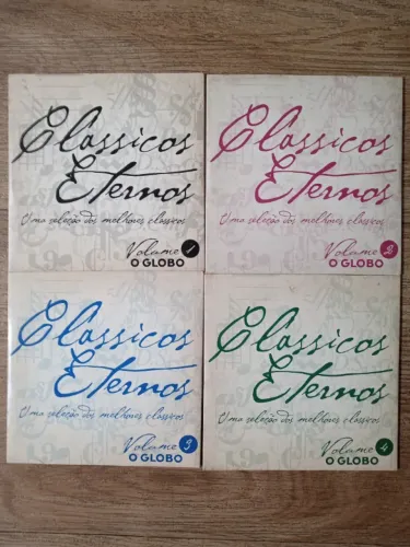 Coleção 4 cds músicas clássicos eternos do Globo