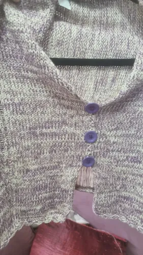 PONCHO(Mini) de tricô feminino