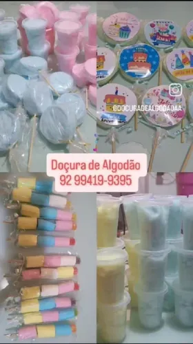 Algodão Doce no Copo 