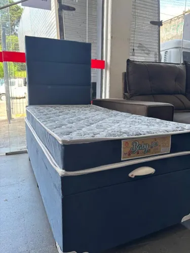 Mini cama box baú solteiro 070 x 150