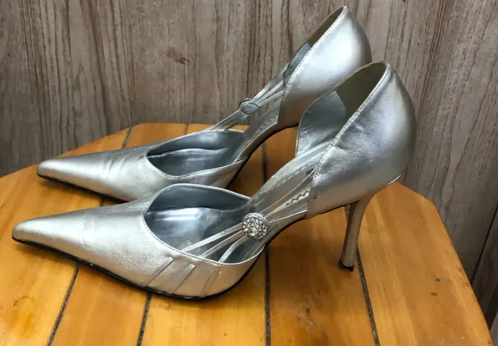 Sapato prata Eliane Fernandes n38