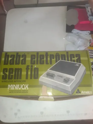 Antiga Babá Eletrônica Sem Fio Minivox funciona