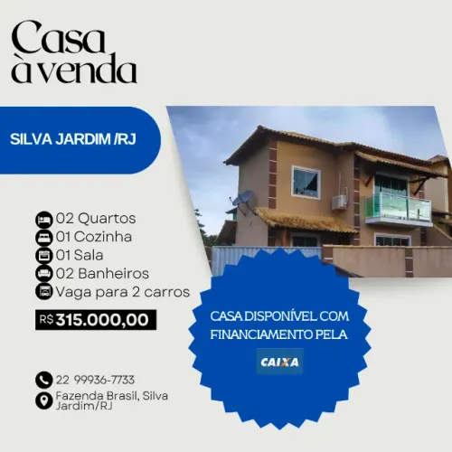 CASA EM SILVA JARDIM /RJ 2 QUARTOS