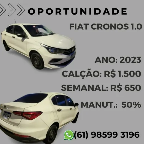 Aluguel de veículo TEMOS HB20 SEDÃ ,CRONOS E ARGO * só Respondo whatsapp 