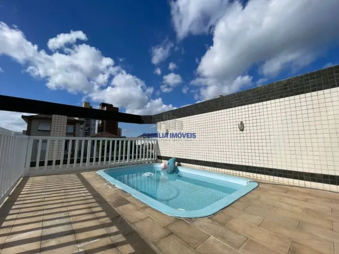 Sobreposta Duplex com Churrasqueira e Piscina no Embaré Santos/SP