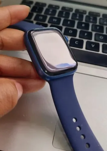 Apple Watch 7 45mm LTE Azul Bat 87% Seminovo Garantia S7 