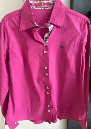 Camisa Social Dudalina Feminina Rosa