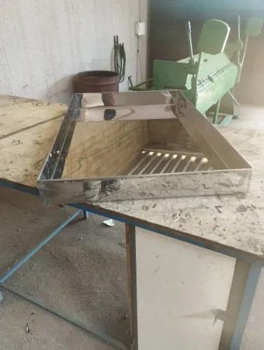 Bandeja de aço inox para comércio, açougue padaria 