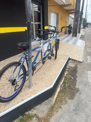 Bicicleta tripla Azul - Passeios Divertidos!