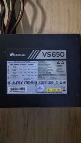 Fonte Corsair VS650 650W