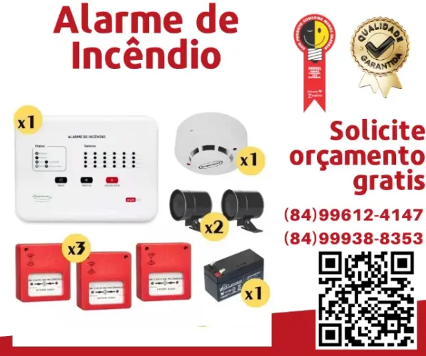 Sistema de Alarme de Incêndio - Proteção 24h Contra Fogo