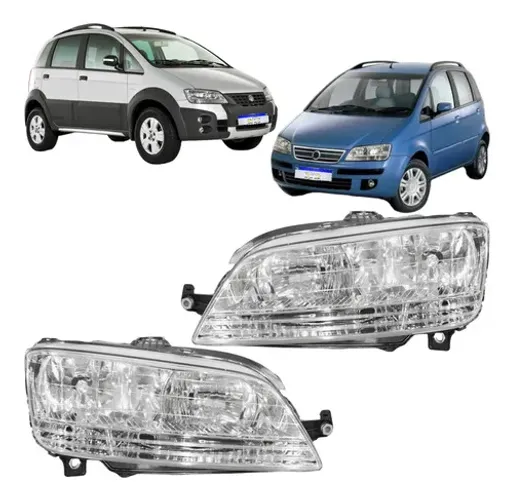 Farol Fiat Idea 2006 2007 2008 2009 2010 Novo