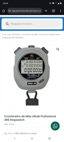 Cronômetro Profissional Ultrak 496 Stopwatch
