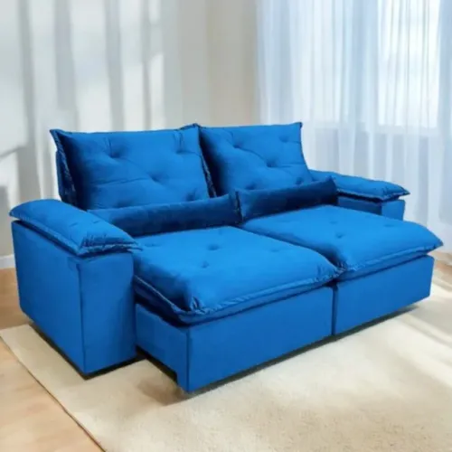 Sofá Retrátil e Reclinável Brasão 2,00 cm, Pronta Entrega