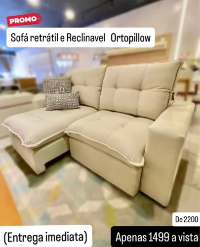 Sofá Retrátil e Reclinável Ortopillow - Promoção (FRETE GRÁTIS)
