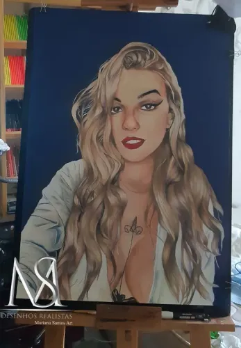 Desenho realista - Presentei quem ama com algo único 
