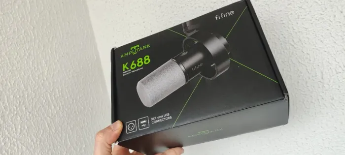 FiFine K688 microfone dinâmico - USB/XLR (novo)