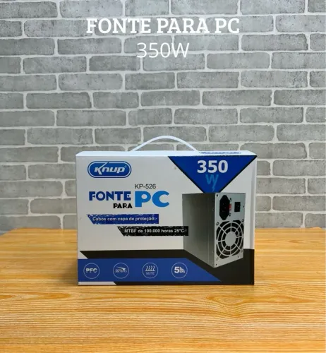 Fonte Pc Atx 350w Chaveada 110v/220v KP-526 Knup