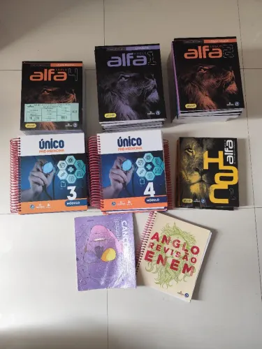 Livros Pré vestibular Anglo/Único