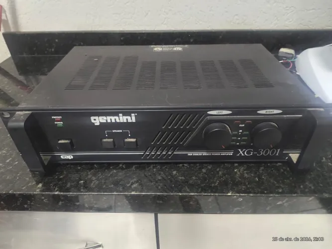 Amplificador De Potência Profissional Gemini XG-3001 Estéreo - Funcionando Perfeitamente