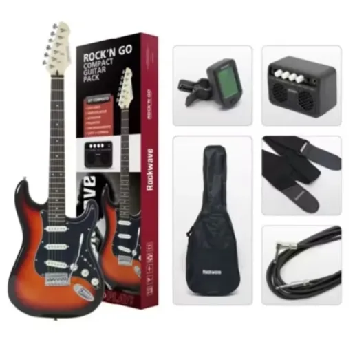 Guitarra Rockwave RGK50 nova completa com acessorios