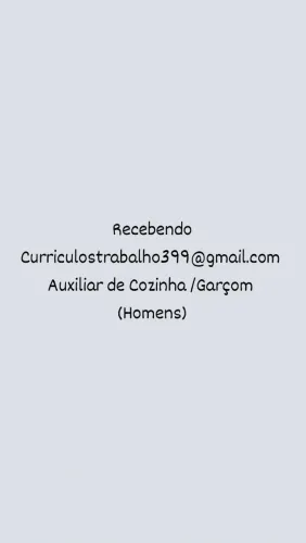 Auxiliar cozinha
