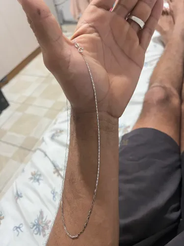Cordão em ouro branco