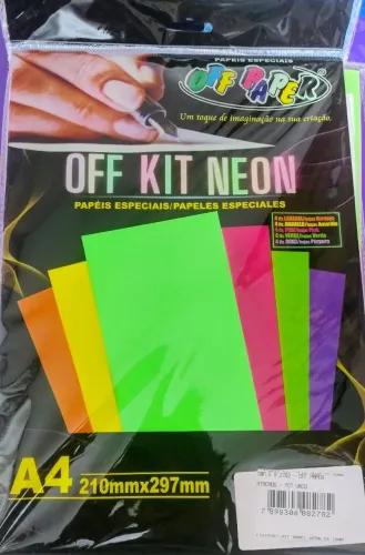 Papel Lamicote Neon 20 folhas