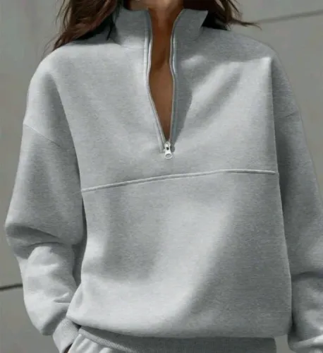 Moletom cinza elegante 