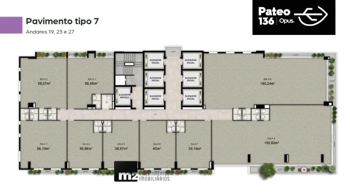 SALA COMERCIAL À VENDA - PATEO 136 OPUS