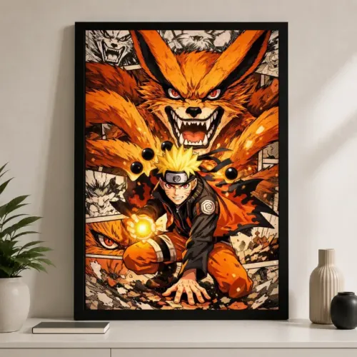 Quadro Naruto e Kurama