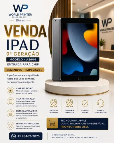ipad 9º geraçao seminovo