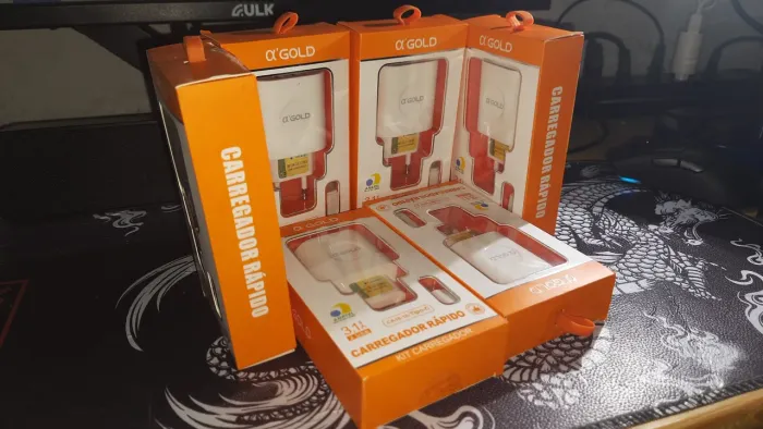 KIT COM 6 CARREGADORES C-GOLD