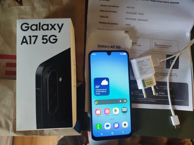 Samsung Galaxy A17 5G (modelo SM-A176B/DS, versão de 128 GB e 4 GB de RAM)