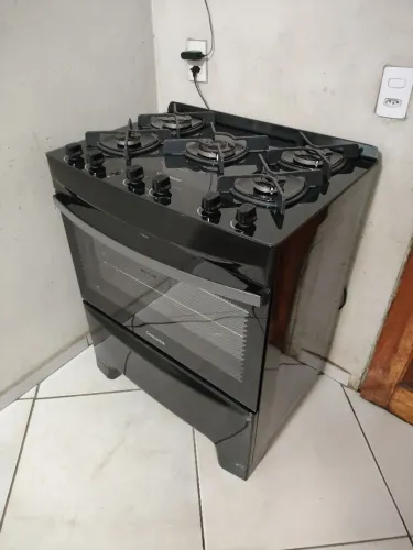 Fogão mesa de vidro 5 bocas impecável novinho funcionando perfeitamente 