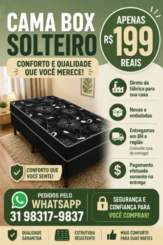 CAMA BOX SOLTEIRO