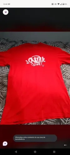 Camiseta Syna Vermelha M Oversized