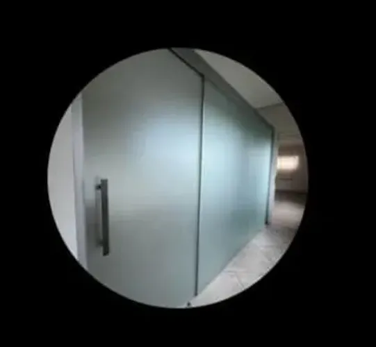 Porta de vidro de correr e divisória de vidro 