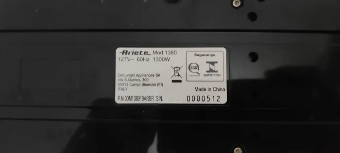 Cafeteira Espresso Ariete Jade 1380 15 Bar 127V