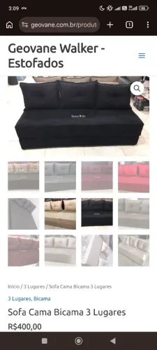 Sofa Cama Bicama 3 Lugares