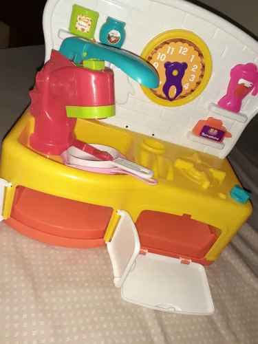 fogão infantil pode usar massinha na pia