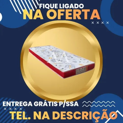 Colchão Solteiro D20 / Entrega Hoje Grátis para Salvador / Pague ao Receber