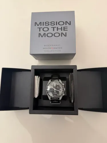 Relógio Omega x Swatch Bioceramic moonswatch Mission to the Moon