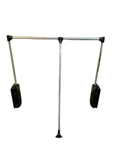 Cabideiro retrátil basculante para guarda roupa