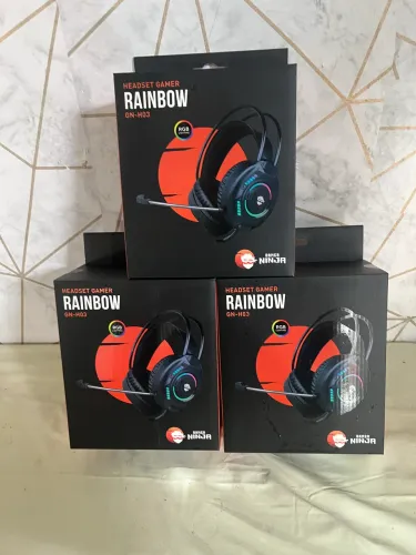 Headset Gamer Ninja Rainbow. Pra PCs e ps