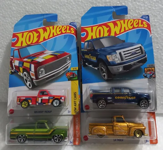 Caminhonetes miniaturas Hotwheels