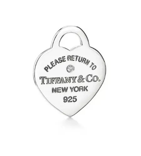 Pingente Coração Tiffany & Co Original Prata 925 + Caixa Azul