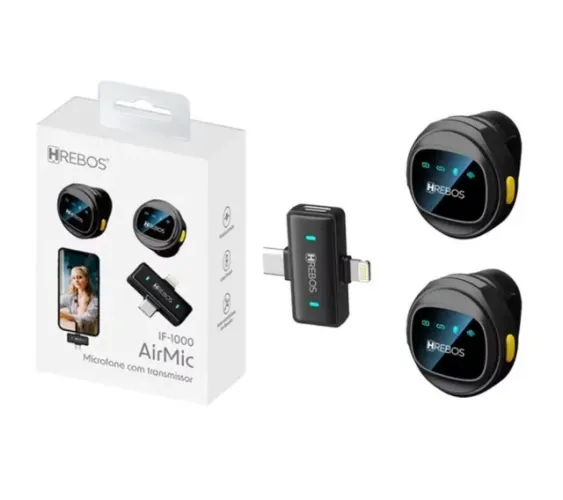 Air Mic H Rebos IF-1000 Microfone com transmissor